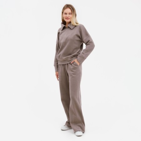 Women's suit (sweater/pants), beige color, size 44-6