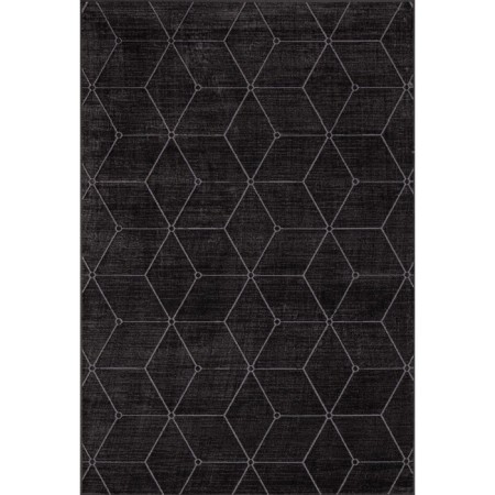 Rectangular carpet ragolle euphoria, size 200x300 cm, anthracite color