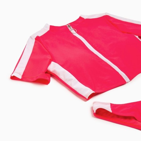 Separate Minaku swimsuit with a zipper, pink color, size 48-6