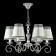 Maytoni ARM023-06-S chandelier, 6HE14, 40W, 60x60x78 cm, gray color gray