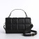 Women's bag on a valve, with a wallet, 20x12x7 cm, black color