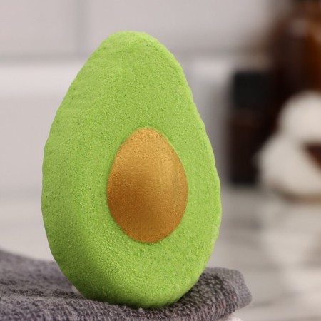 Avocado bathtub bomb, Persian, 90 grams "Dobroparov"-3