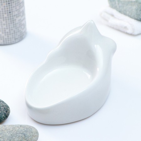 Soap dish "cat" 9x14x8cm-3