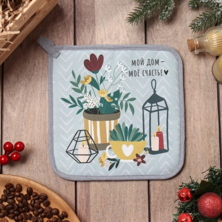 Group "My House - My Happiness" 19x19 sarzha, 100% cotton, Vatin 250g/m2