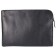 Men's folder on a zipper, 1 compartment genuine leather, black color