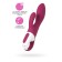 SATISFYER HEATED AFFAIR vibrator with clitoral stimulant, red color