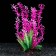 The artificial aquarium plant on the platform in the form of a snag, 30 cm, pink