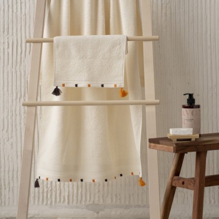 Terry towel Pasionaria "Lolas", 450 gr, size 50x90 cm, white color