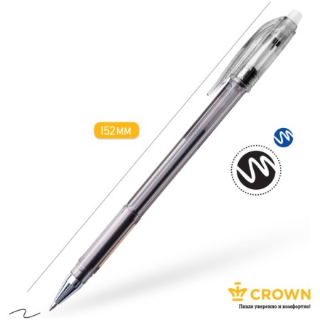 Gel handle Erased Crown "Erasable Jel", node 0.5 mm, black ink black-2