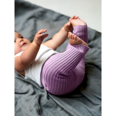 Pants knitted children's amababy pure love comfy, height 92, lilac color-9