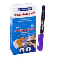 Permanent marker 2.0 mm centropen 2846, line 1 mm, purple color