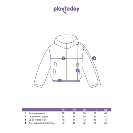 Ветровка для девочки PlayToday, рост 110 см-12