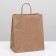 Craft package without printing, round handle 24 x 14 x 28 cm