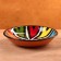 The plate of Rishtan ceramics "Atlas", multi -colored, deep, 20 cm