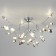 Lamella chandelier, 36x3W G4, color chrome