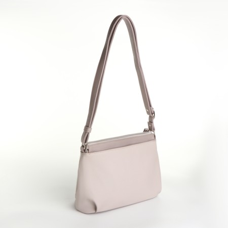 Cross-Bodi Vita with a zipper, beige color-1