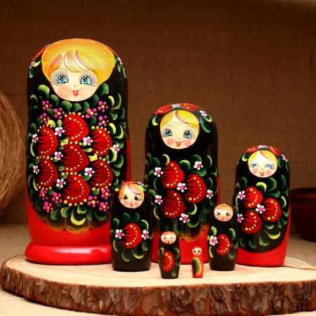 Matryoshka 7-doll "Alexa", 20-22 cm