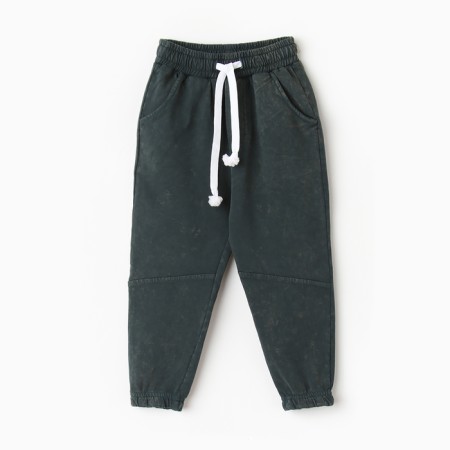 Pants for a boy, emerald color, height 116 cm