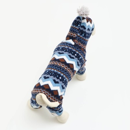 Zimovye jumpsuit for animals "Scandinavia", S (DS 20-22, OG 32-34, Osh 26 cm), mix-3