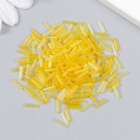 Beads "Zlatka" Glass 10 g, size 3 ", 6 mm, No. 0010 yellow 93" 78542-1