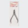 Manicure nippers for cuticle, double spring, 10 cm, blade length - 12 mm, on the blist, silver color