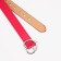 Building belt, width 2.4 cm, metal buckle, fuchsia color