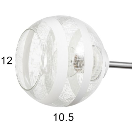 Ophelia chandelier 5he27 40W Belo-chromium 60x60x27 cm Bayerlux-5