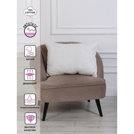 Pillow "Sheep's wool", size 50x50 cm-3