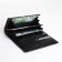 Women's wallet on a magnet, black color
