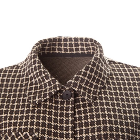 Female shirt, beige color/black, size 46-7