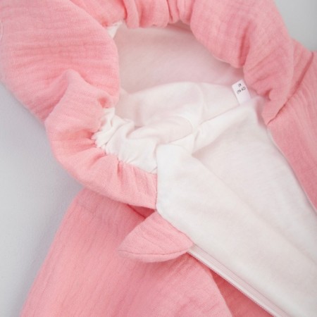 Kinderlitto “Muslin” discharge kit, 4 items, height 50-56 cm, bright pink color-2