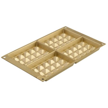 Waffel Classic waffle form, silicone, gold-3