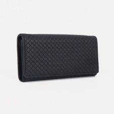 Women's wallet on a magnet, black color