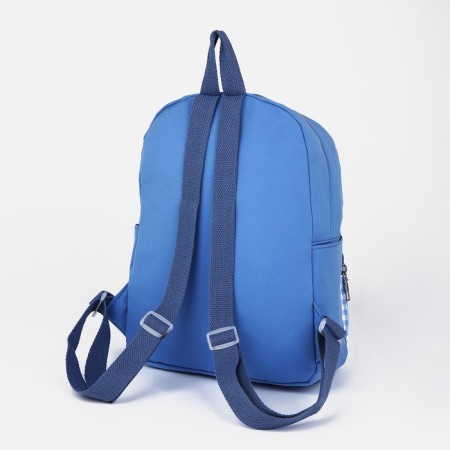 Baby backpack on lightning, 3 outer pockets, blue color-5