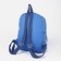 Baby backpack on lightning, 3 outer pockets, blue color