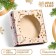 Gift box team with the window "cones and gifts", 11.5 x 11.5 x 3 cm