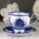 Tea couple "Granny", 15x15x10 cm, 300 ml, gzhel