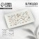 Ceramic "Flowers" dish, 20.5 x 12.5 x 1.8 cm, white color