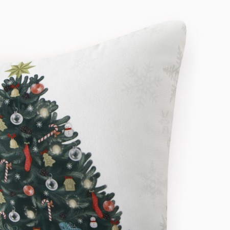 New Year. Ethel Pill "Christmas tree with gifts", 40*40 cm, velor, 100% p/e-4