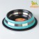 A bowl with a non -slip base of two -color with a strip, 230 ml, turquoise