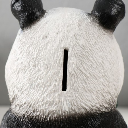 The piggy bank "Panda Burning" height is 23 cm, width 16 cm, length 14.5 cm.-5