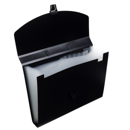 A4 Calligrata Portfli folder, 13 departments, 700 μm, up to 300 sheets, black-2