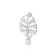 Tips "Diamond Leaf", 2 pcs, d = 16 mm, color satin