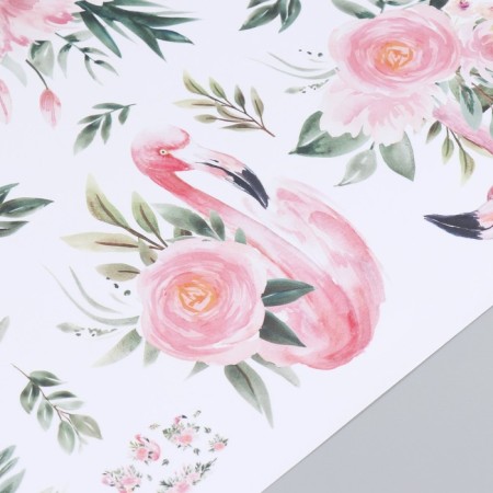 Interior color sticker "Flamingo in colors" 48x62 cm-2