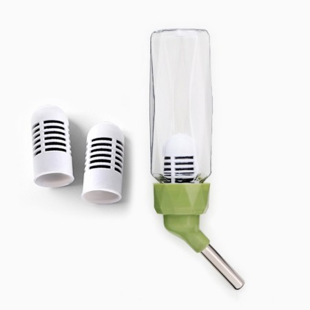 Drill for rodents, 80 ml, fastening-spring, and two interchangeable filters, green