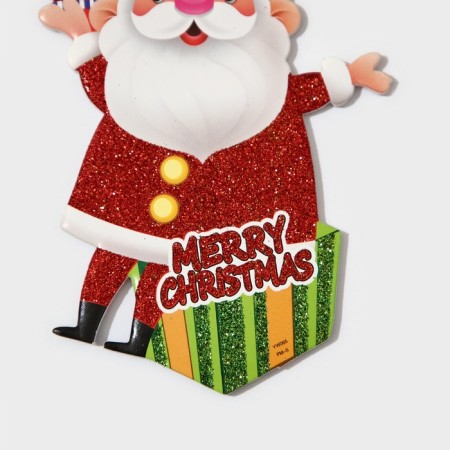 Decorative decoration (suspension) "Santa Claus and Christmas tree" 19x13 cm-4