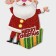 Decorative decoration (suspension) "Santa Claus and Christmas tree" 19x13 cm