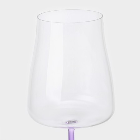 A set of glass glasses for the wine Rainbow Fresh, 600 ml, decor, 6 pcs-3