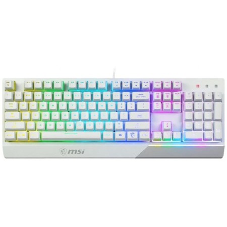 Keyboard MSI Vigor GK30 White USB for Gamer LED