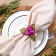 Ring for napkins "Bouquet", lilac color